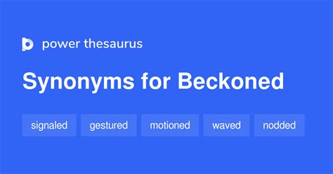 Beckoned synonyms - 158 Words and Phrases for Beckoned