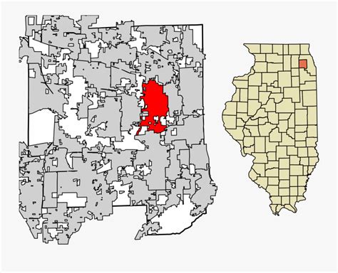 West Chicago Illinois Map - County Illinois , Free Transparent Clipart ...