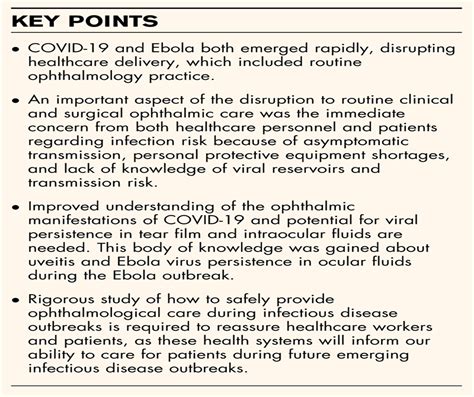 Ebola, COVID-19, and emerging infectious disease: lessons le ...