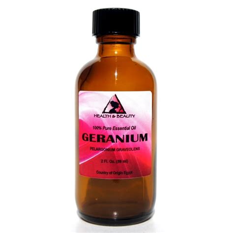 GERANIUM ESSENTIAL OIL AROMATHERAPY 100% PURE NATURAL GLASS BOTTLE 2.0 ...