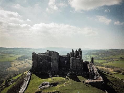 Visit Wales on Instagram: “Carreg Cennen Castle, #Carmarthenshire has been voted the most ...