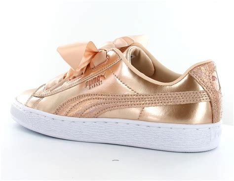 Puma Basket heart lunalux jr Rose gold brillant 365993-02