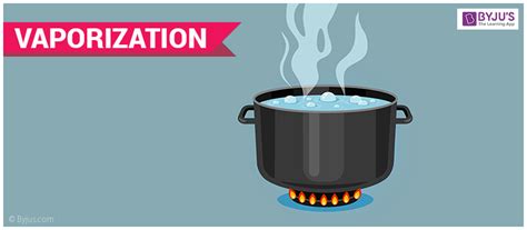 Vaporization - Factor affecting the rate of vaporization | Examples