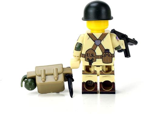 Building Toys Lego WW2 US Army Paratrooper Soldier Minifigure ...