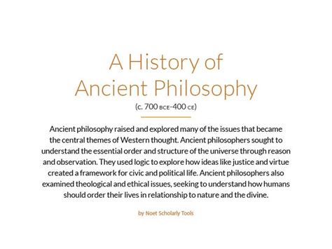 Graphic: A History Of Ancient Philosophy - | Philosophy, History ...