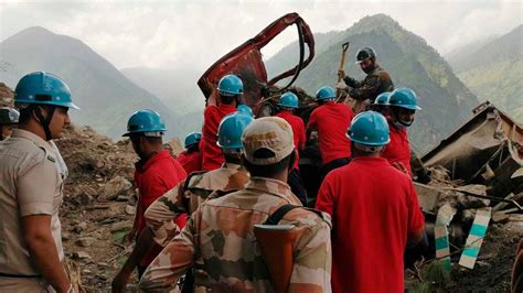 Two people dead and at least 25 trapped by landslide in northern India | World News | Sky News