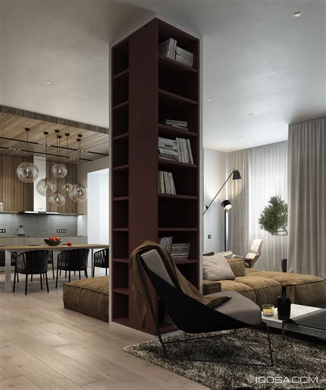 central-bookshelf-pillar | Interior Design Ideas