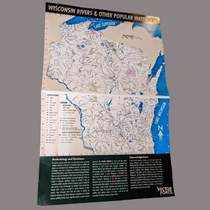 Wisconsin Rivers Waterproof Map