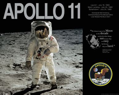 Apollo 11 Anniversary Poster 16x20