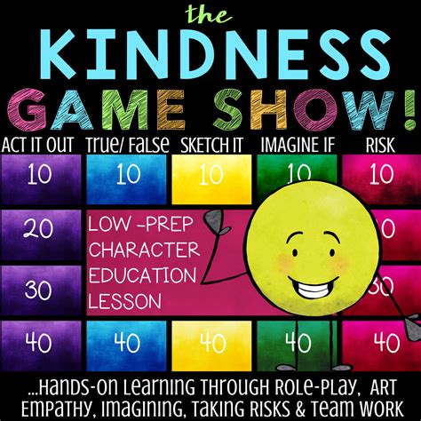 Kindness Lesson: Interactive Quiz Show Activity for Students - WholeHearted School Counseling