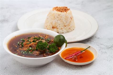 Freshly Cooked Filipino Food Called Beef Pares Stock Photo - Image of ...