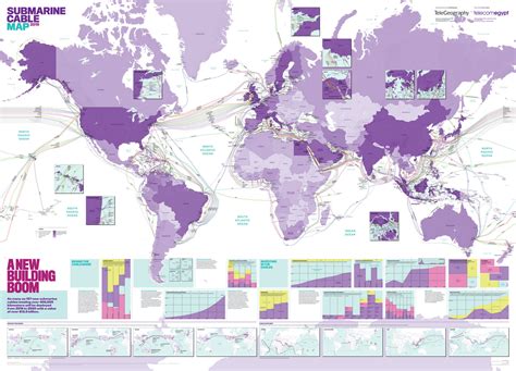 Submarine Cable map - Vivid Maps