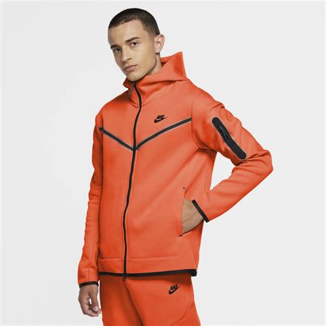 Nike Sportswear Tech Fleece Full-zip Hoodie (electro Orange) for Men | Lyst