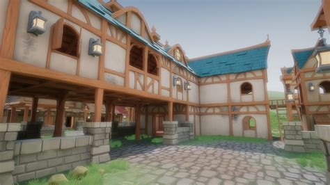 LEAKED GAME ASSETS - Stylized Modular Medieval Town