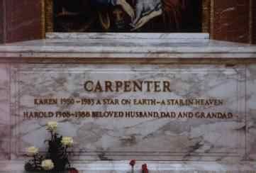 karen carpenter tombstone - Google Search | Karen carpenter, Karen carpenter funeral, Famous graves