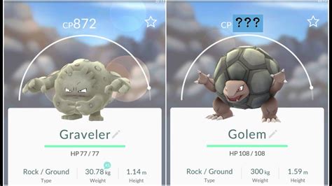 Pokemon Go Graveler(872) Evolution to +1400Golem - YouTube