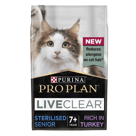 PRO PLAN® Liveclear Sterilised Turkey 7+ Cat Food | Purina