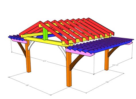 Gazebo Build Plans Pergola Build Plans - Etsy