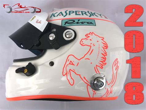 Sebastian Vettel 2018 Replica Helmet / Ferrari F1 - www.F1Helmet.com