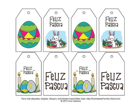 Lindas etiquetas de pascua para imprimir: Descarga el PDF | Feliz ...