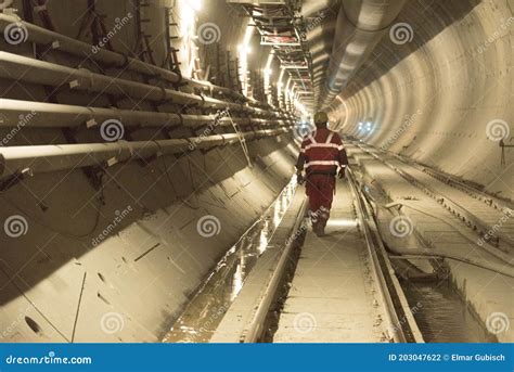 A Railway Tunnel Construction Site Editorial Photography - Image of industry, planning: 203047622