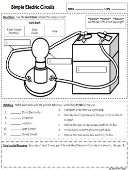 Physical Science Worksheets by Teach in the Peach | TpT