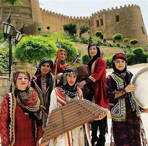 Iranian Women with Local costumes and iranian music instruments | Iran ...