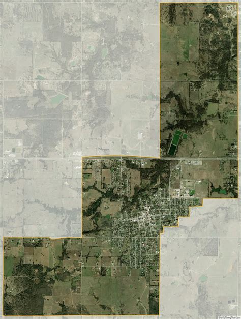 Map of Wilson city, Oklahoma