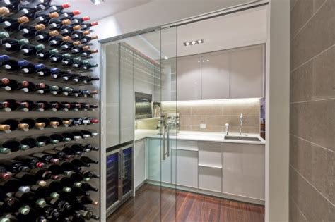 Cave à vin Moderne - Wine Cellar Kitchen - Architecture