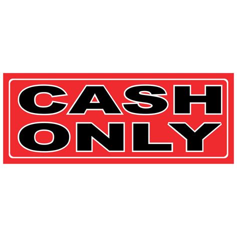 Cash only sign | sign for shops cash only | shop sign cash only