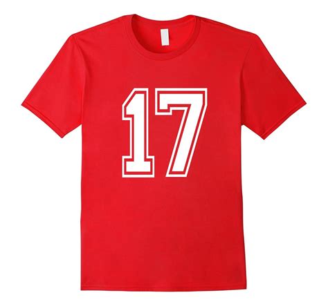 Number 17 T Shirt Age Sports Player Jersey Number-PL – Polozatee