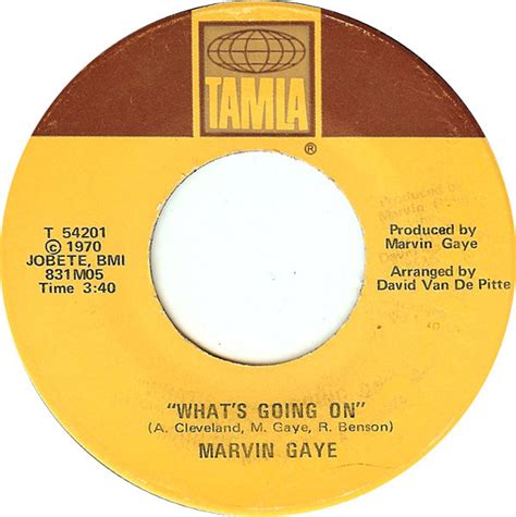 Marvin Gaye – What's Going On – Vinyl (7", 45 RPM, Single), 1971 ...