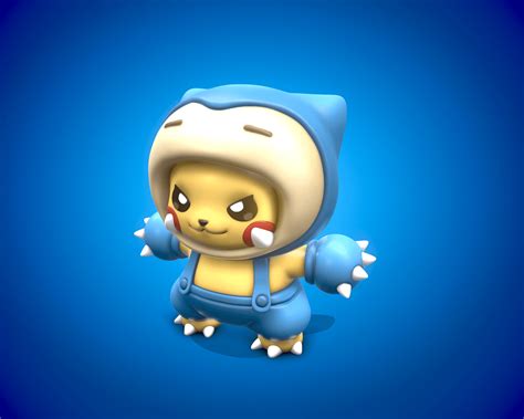 Pikachu Snorlax - 3D model by NikkoIndustries on Thangs