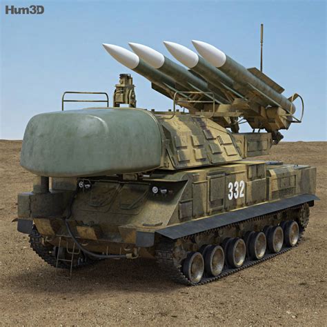 Buk M1 missile system 3D model - Military on Hum3D