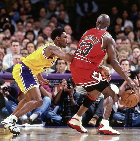 Michael Jordan Vs Kobe Bryant Bulls and Lakers Digital Art by Digital ...