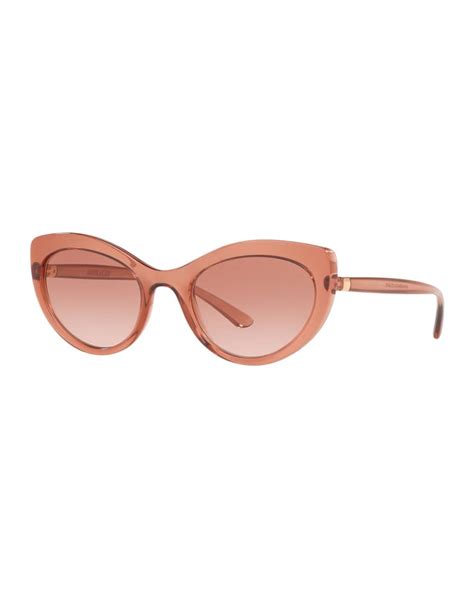 Dolce&Gabbana Monochromatic Cat-Eye Sunglasses | Neiman Marcus