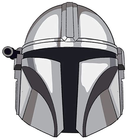 How to Draw the Mandalorian Helmet - Drawing Tutorial For Kids