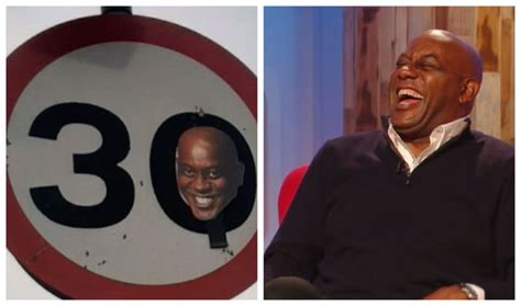 Ainsley Harriott reacts to pictures of his face appearing on Derbyshire ...