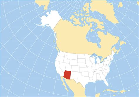 Map of the State of Arizona, USA - Nations Online Project