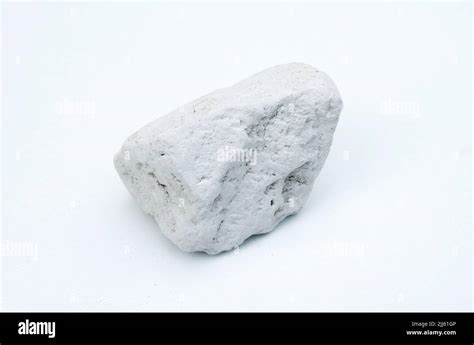 chalk sedimentary rock isolated over white background Stock Photo - Alamy