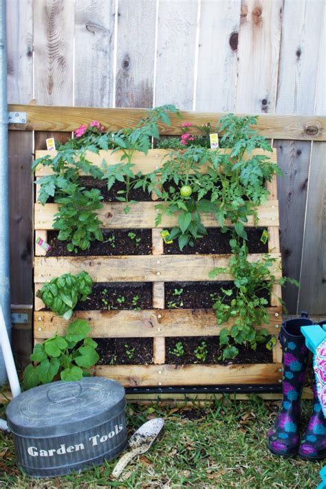 Have a small space but love to garden? Try a vertical pallet garden ...