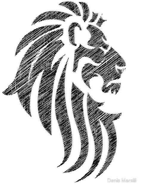 Light Colored Lion Tribal Tattoo Design Tribal Drawings, Tattoo Drawings, Body Art Tattoos ...