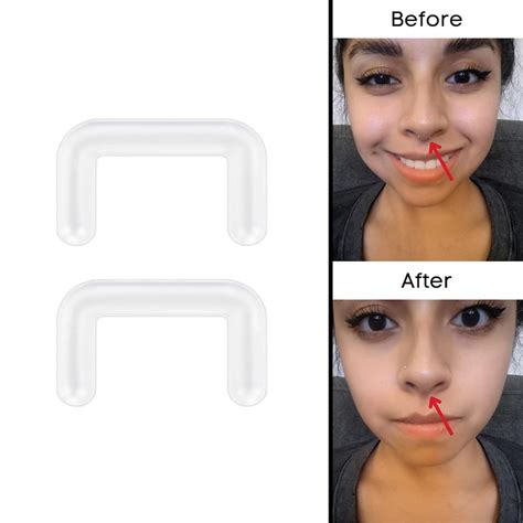 Clear Septum Retainer. Invisible Plastic Septum Ring Piercing. Clear Nylon Acrylic Septum Nose ...