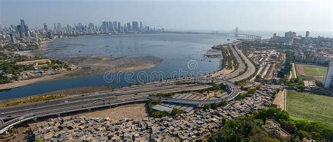 Aerial View of Cityscape Mumbai Surrounded by Buildings and Water Stock ...