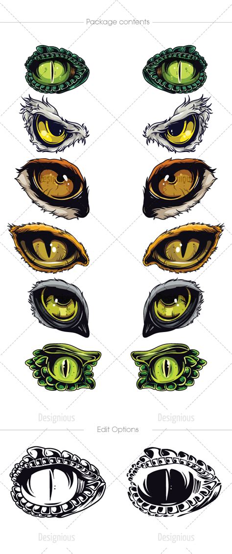 Predator Eyes Vector Pack 1