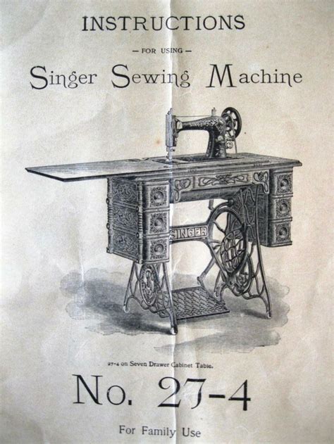 Instruction manual from 1903. | Vintage sewing machines, Singer sewing machine, Singer sewing