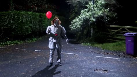 Skelmorlie's Pennywise-style clown is back with a 'message and a game for the nation'