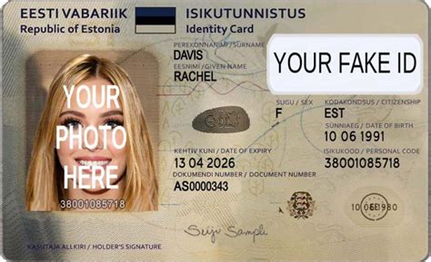 Fake ID Estonia Template – Your Fake ID Templates
