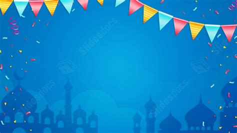 Celebration Festival Celebrate Blue Decoration Simple Powerpoint Background For Free Download ...