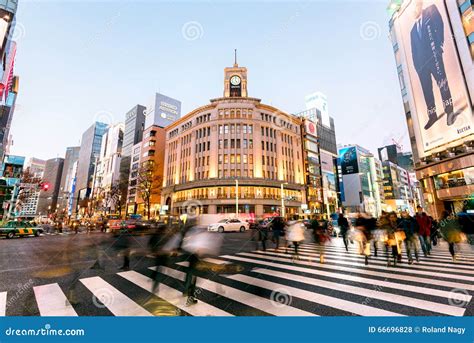 Ginza District, Tokyo - Japan Editorial Stock Photo - Image of ginza ...